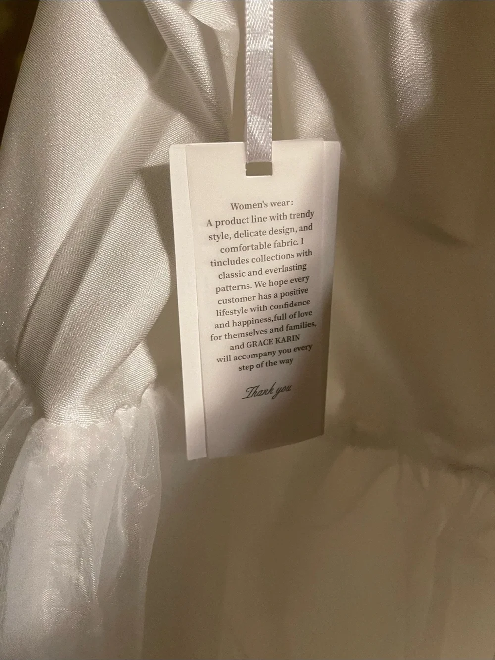 Grace Karin White Tulle Petticoat Slip - Picture 3 of 6